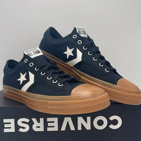 Converse Men's A08847C
STAR PLAYER 76 OX
All
CONVERSE Black and Brown Sneakers - Picture 4 of 16